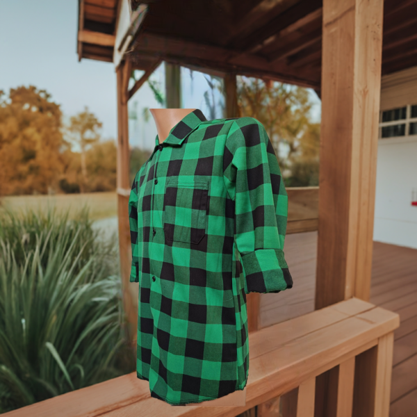 Koszula zielono-czarna Tkana190 gr/m2 Premium