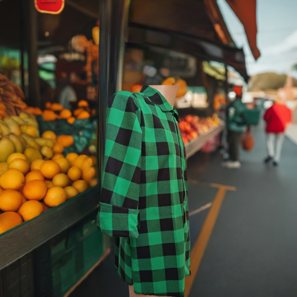 Koszula zielono-czarna Tkana190 gr/m2 Premium