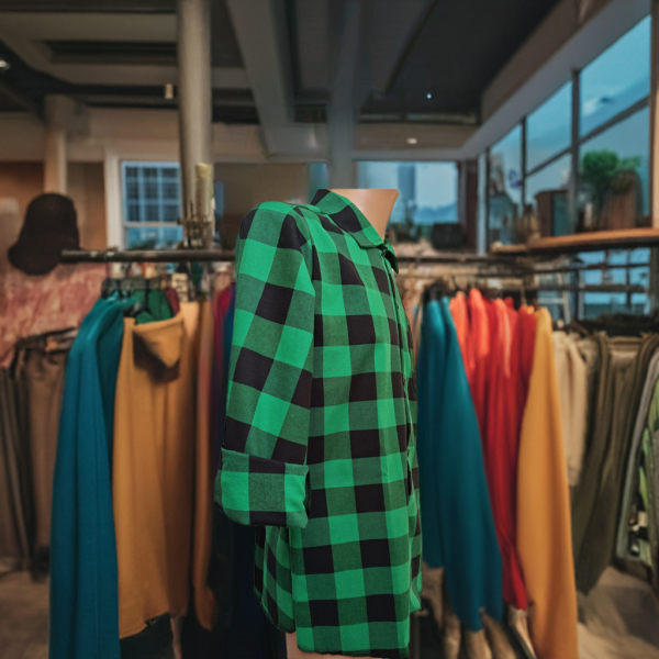 Koszula zielono-czarna Tkana190 gr/m2 Premium