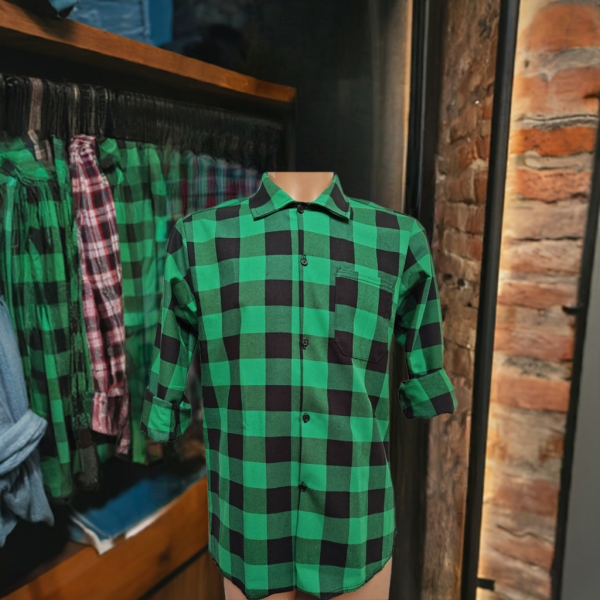 Koszula zielono-czarna Tkana190 gr/m2 Premium