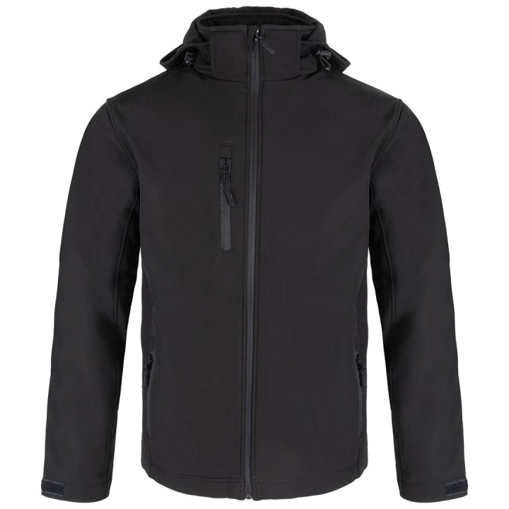 Kurtka z kapturem SOFTSHELL BLACK KING BK
