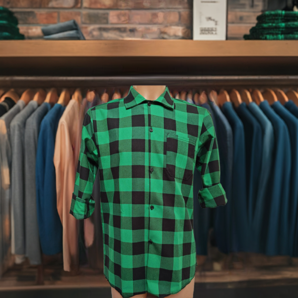 Koszula zielono-czarna Tkana190 gr/m2 Premium