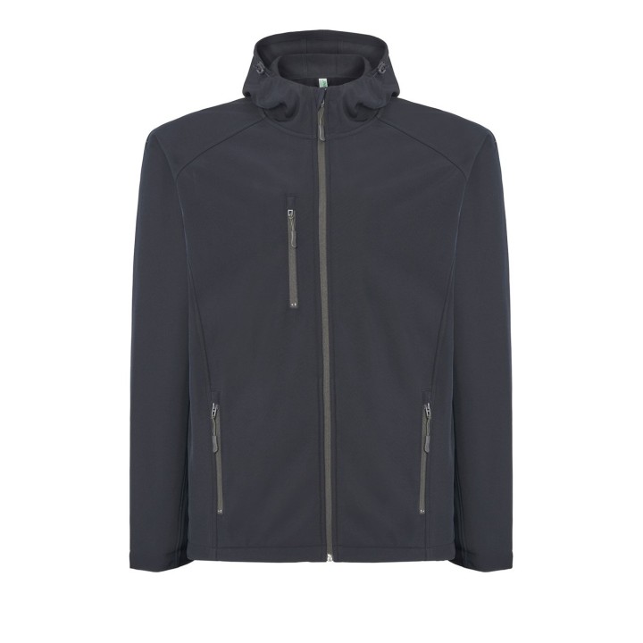 KURTKA Z KAPTUREM  NAVY SOFTSHELL HOOD NY