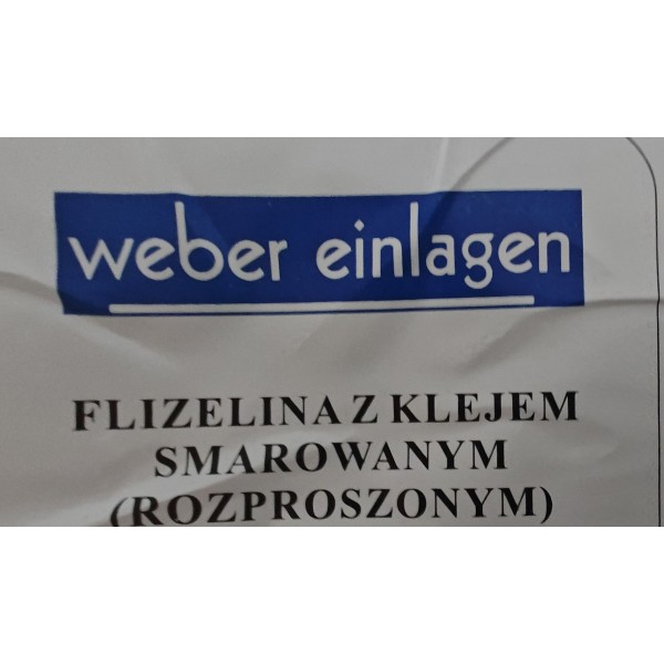 Flizelina z klejem smarowanym