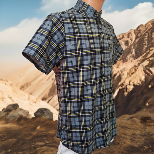 Koszula krótki rękaw flanelowa Kamel B-27