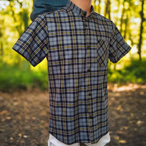 Koszula krótki rękaw flanelowa Kamel B-27