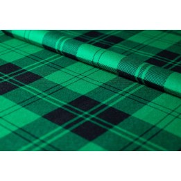 Flanela zielona czarna 170 g/m2 Bragio