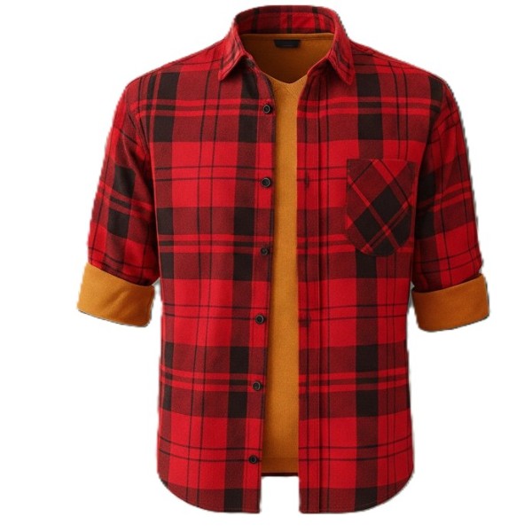 Duża męska koszula czerwona do 7 xl flanelowa