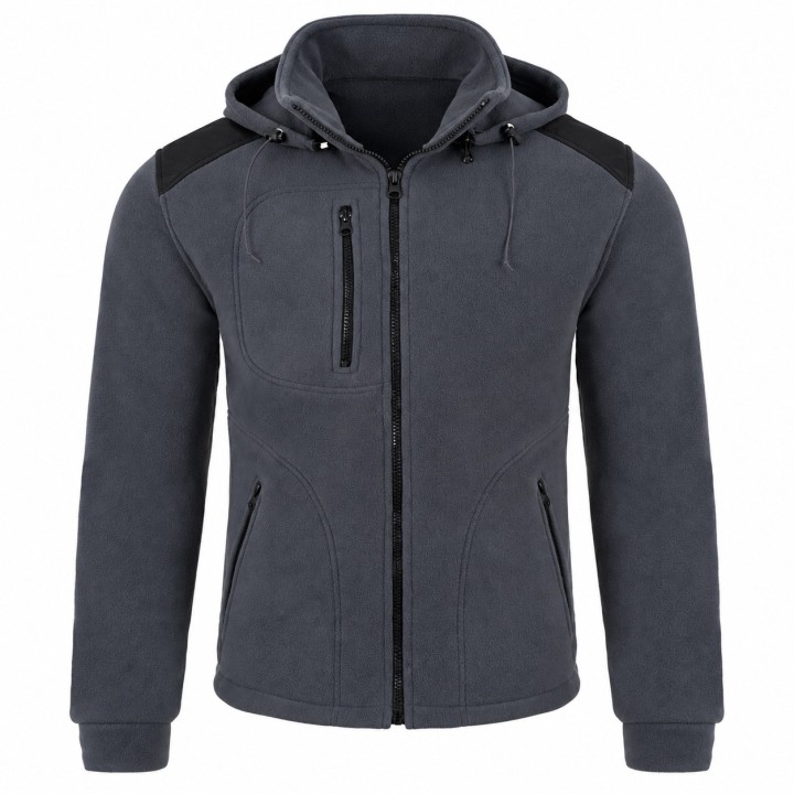 Bluza polarowa z kapturem Graphite/Black 360 – ciepła i funkcjonalna