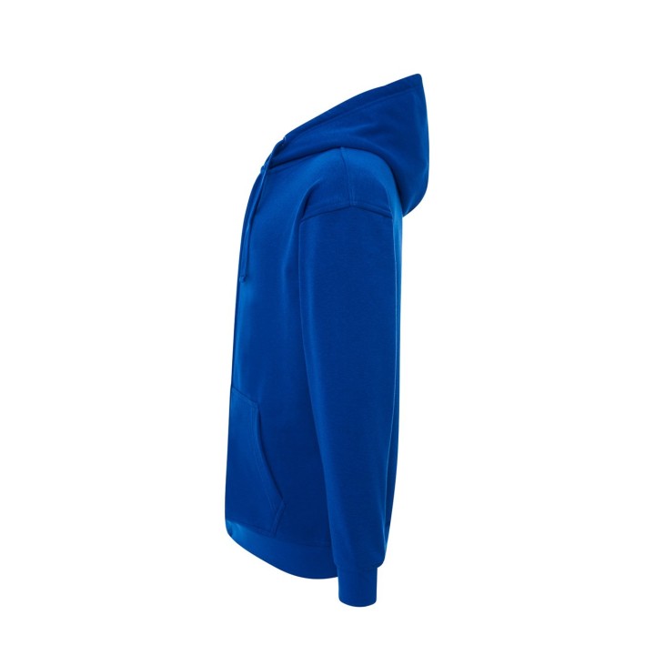 Bluza z kapturem zapinana na suwak niebieska 60% bawełna 40% poliester