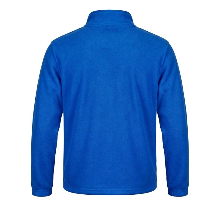Bluza polarowa niebieska 300 g/m² z zamkiem i kieszeniami