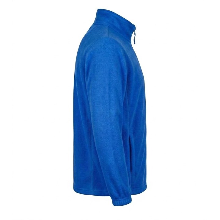 Bluza polarowa niebieska 300 g/m² z zamkiem i kieszeniami