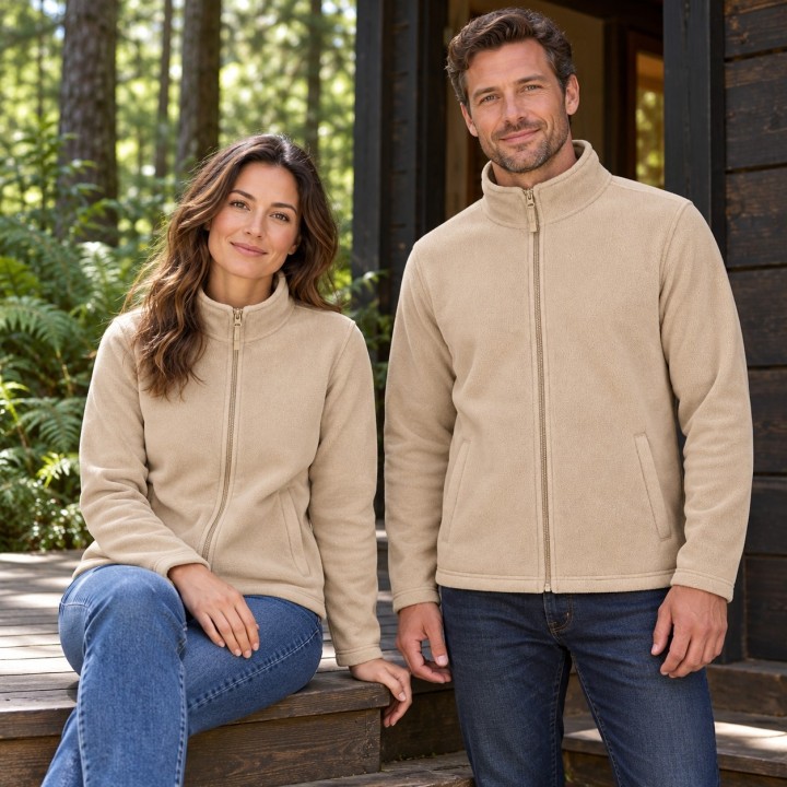 Bluza polarowa Sand 300 g/m² z antypillingiem i kieszeniami na zamek