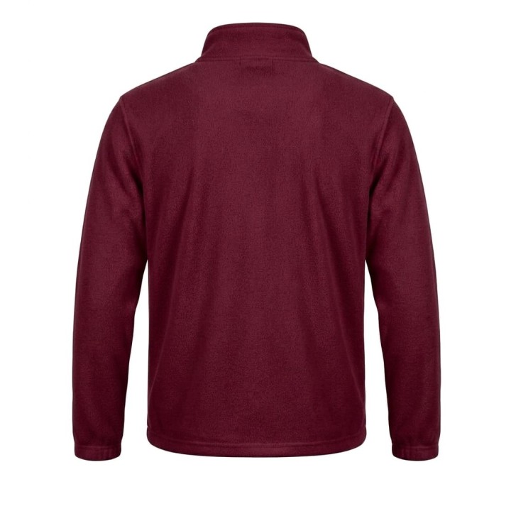 Bluza polarowa Burgundy 300 g/m² z antypillingiem i zamkami