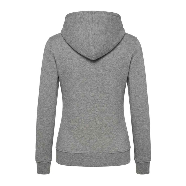 Bluza damska z kapturem i kieszenią kangurka Grey Melange