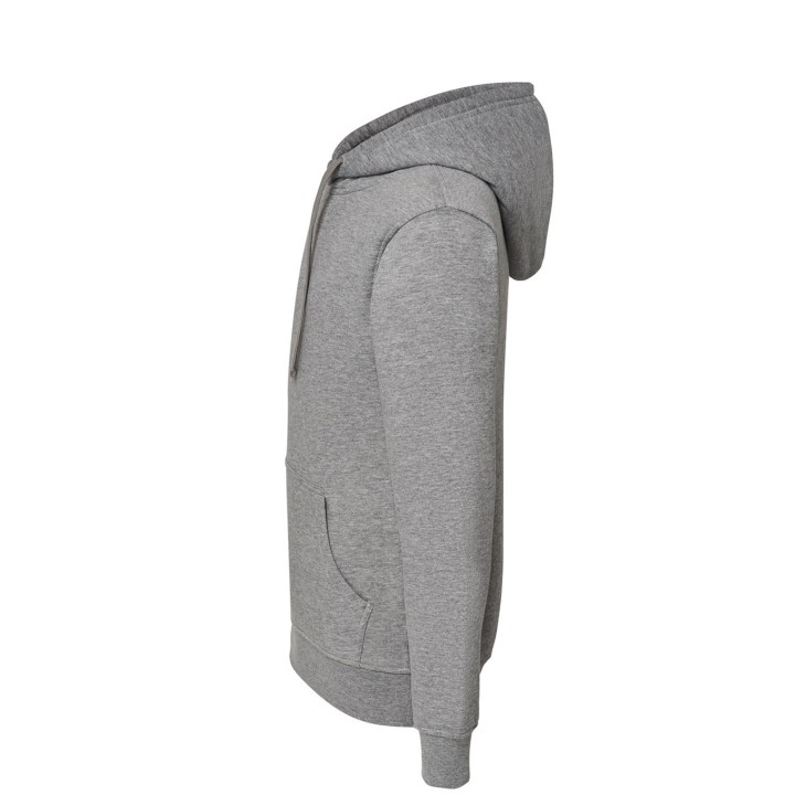 Bluza damska z kapturem i kieszenią kangurka Grey Melange