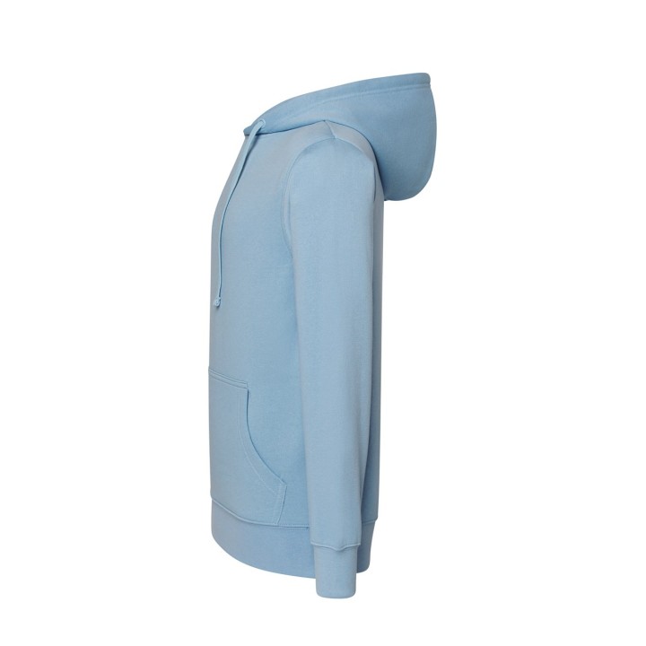 Bluza damska z kapturem i kieszenią kangurka –Sky blue