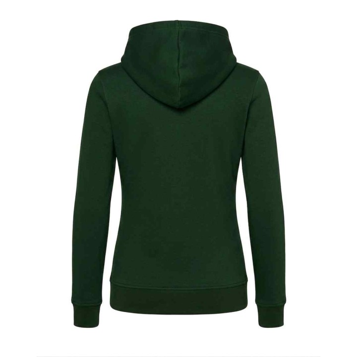 Damska bluza z kapturem i kieszenią kangurka –Bottle Green