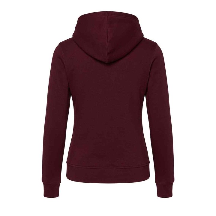 Bluza damska z kapturem i kieszenią kangurka – Burgundy