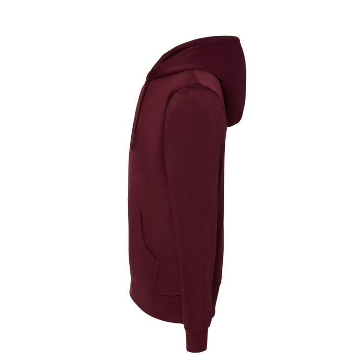 Bluza damska z kapturem i kieszenią kangurka – Burgundy