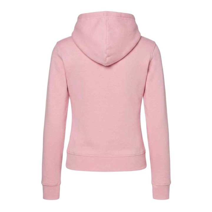 Bluza damska z kapturem i kieszenią kangurka Pink, z poliestru z
