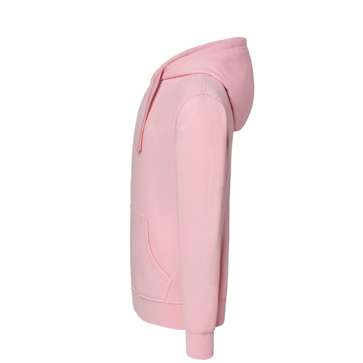 Bluza damska z kapturem i kieszenią kangurka Pink, z poliestru z