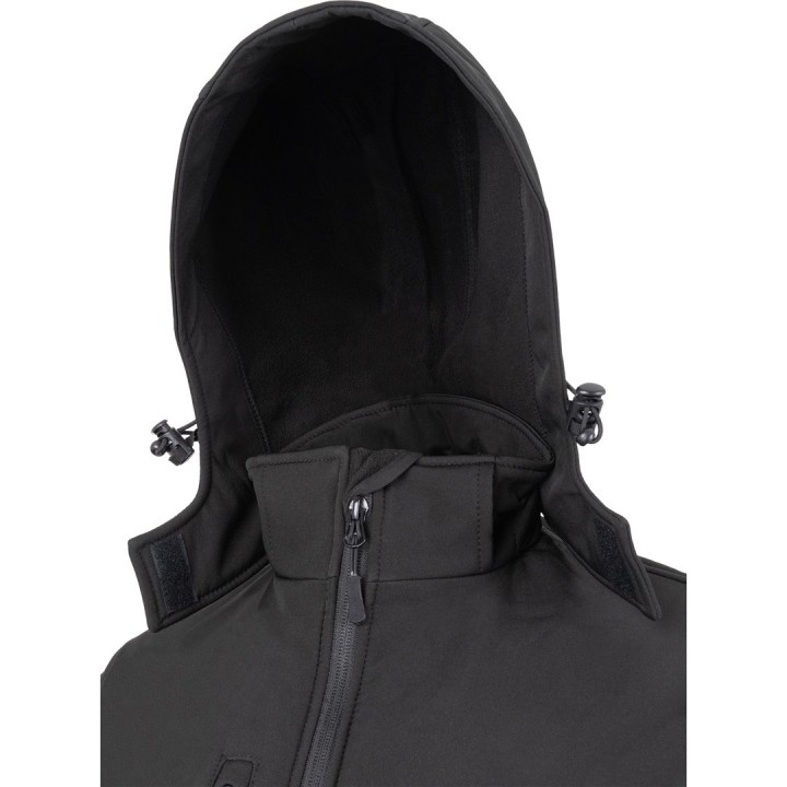 Kurtka softshell z kapturem niebieska wodoodporna 10 000 mm