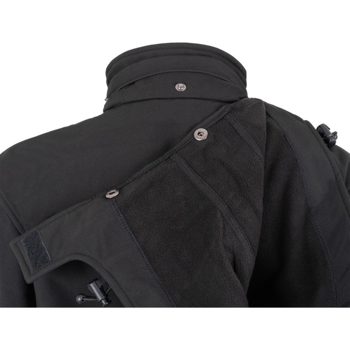 Kurtka softshell z kapturem niebieska wodoodporna 10 000 mm