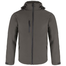 Kurtka z kapturem SOFTSHELL Graphite - wodoodporna i oddychająca