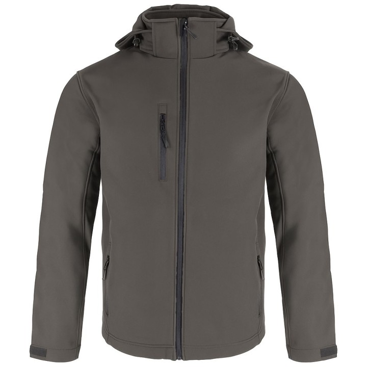 Kurtka z kapturem SOFTSHELL Graphite - wodoodporna i oddychająca