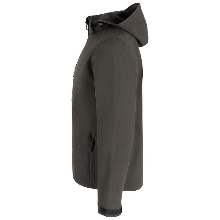 Kurtka z kapturem SOFTSHELL Graphite - wodoodporna i oddychająca