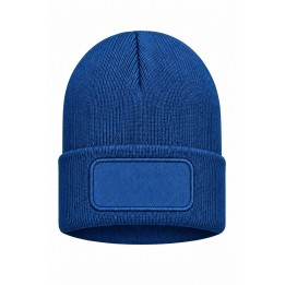 Czapka zimowa Logo- Jeans dwuwarstwowa z naszywką bawełnianą