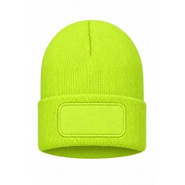Czapka zimowa Logo-Gold Fluor z dwuwarstwowej dzianiny akrylowej