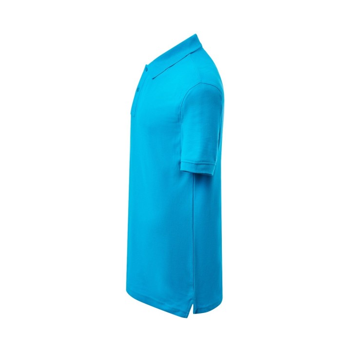 Koszulka Polo 210-Turkus z bawełnianej dzianiny pique 210 g/m²