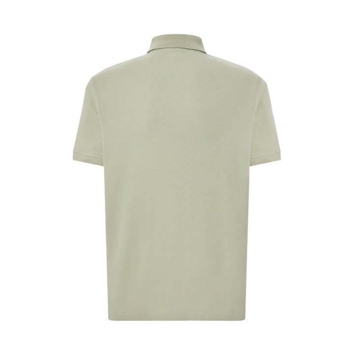 Koszulka Polo 210-Pistacjowa z bawełny czesankowej 210 g/m²
