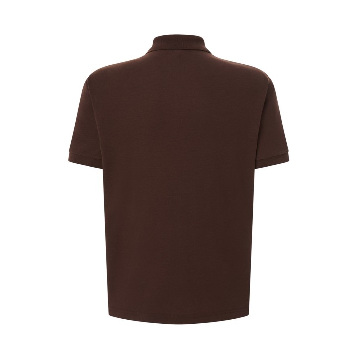 Koszulka Polo 210-Czekoladowy z bawełny czesankowej 210 g/m²