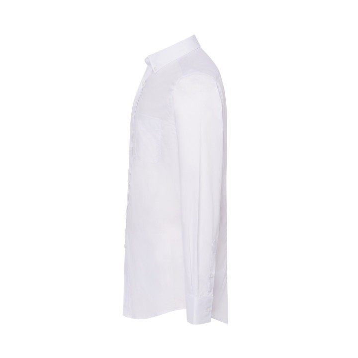 Koszula męska SHA OXF WH z tkaniny Oxford, długi rękaw