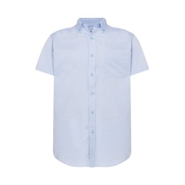 Męska koszula z krótkim rękawem Oxford Sky Blue