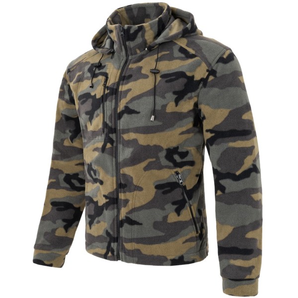 Bluza polarowa z kapturem CamoufFLRA 340 BUS HOOD CMlage