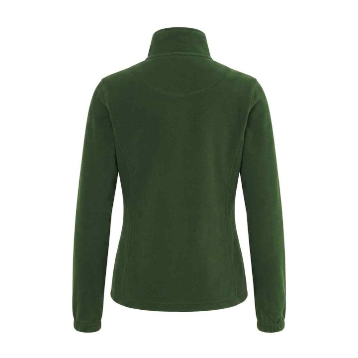 Damska bluza polarowa Bottle Green z pełnym zamkiem 300 g/m²