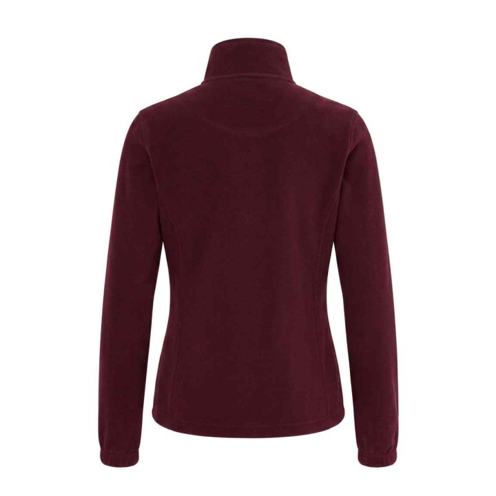 Damska bluza polarowa Burgundy z pełnym zamkiem, 300 g/m²