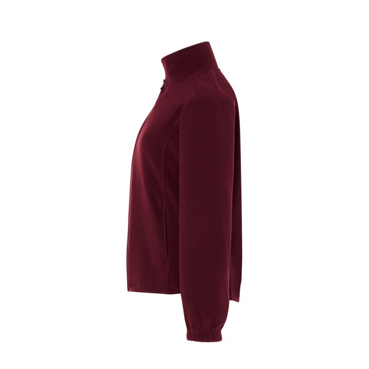 Damska bluza polarowa Burgundy z pełnym zamkiem, 300 g/m²
