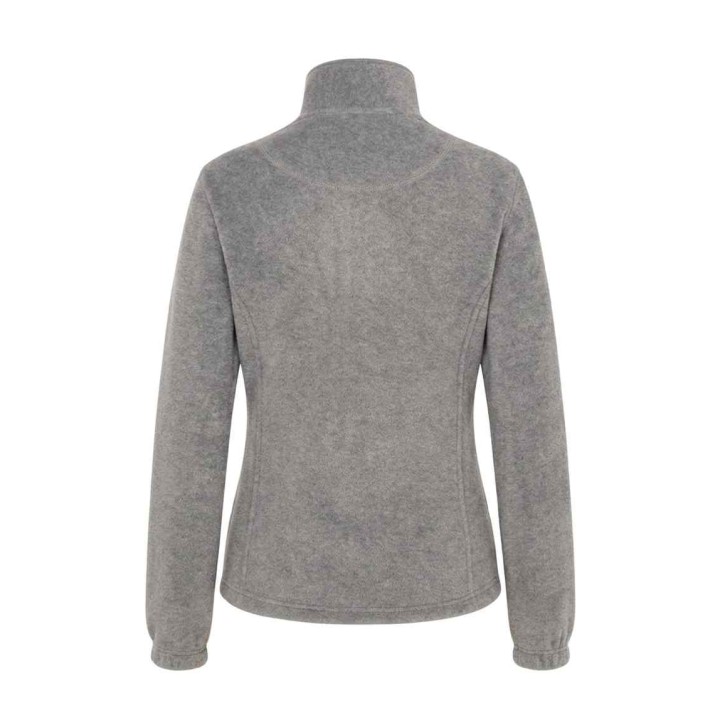 Damska bluza polarowa Grey Melange z pełnym zamkiem, 300 g/m²