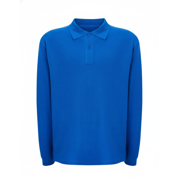 Polo Royal Blue męski  długi rękaw 210  LS RB