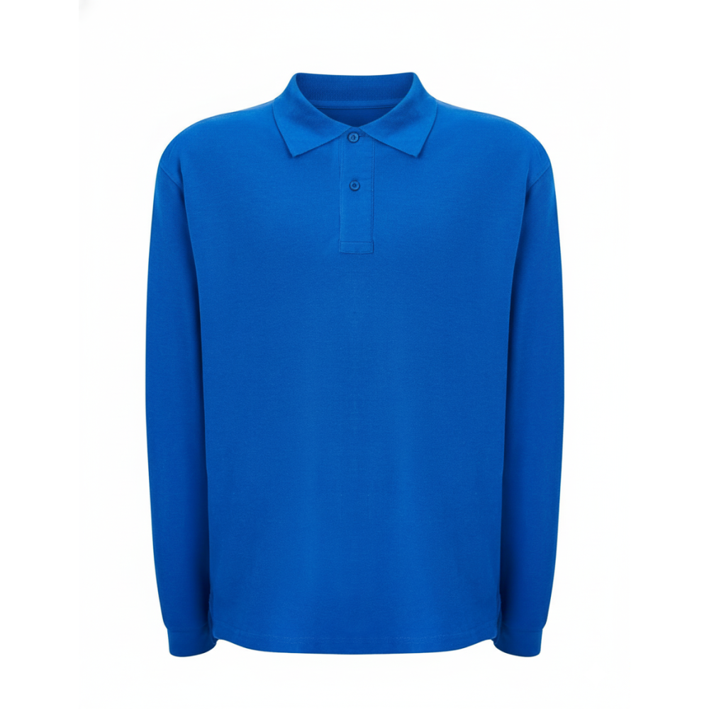 Polo Royal Blue męski  długi rękaw 210  LS RB