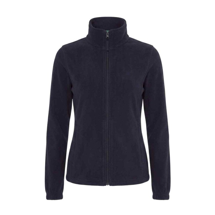 Damska bluza polarowa z zamkiem Navy, 300 g/m², 100% poliester