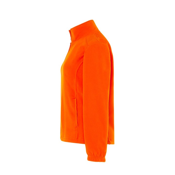 Bluza polarowa damska z zamkiem i kieszeniami 300 g/m² - Orange