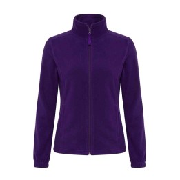Damska bluza polarowa z pełnym zamkiem fioletowa Purple
