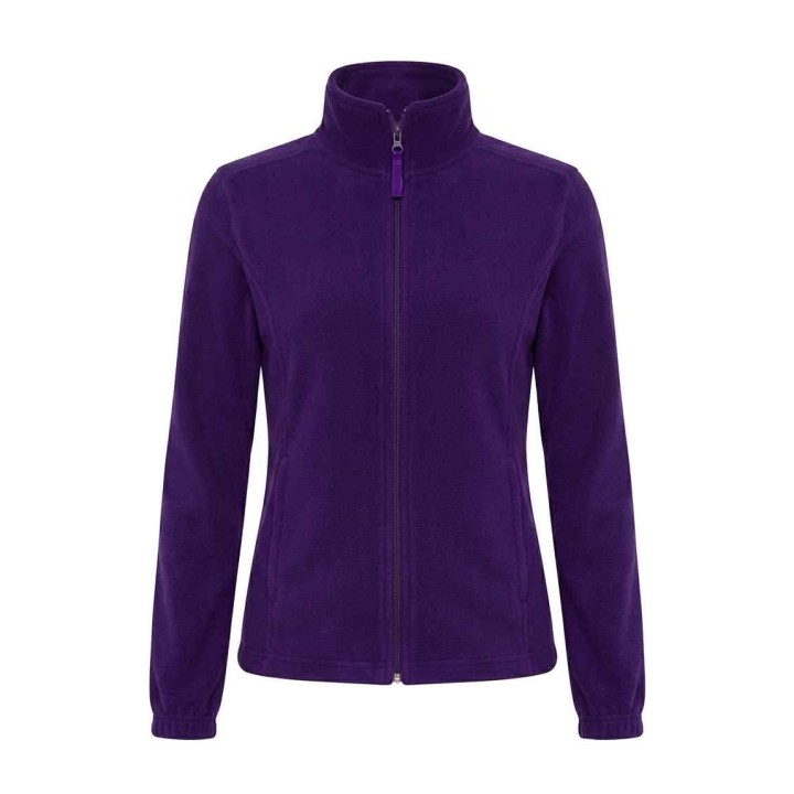 Damska bluza polarowa z pełnym zamkiem fioletowa Purple