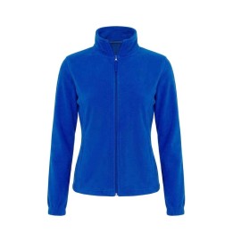 Damska bluza polarowa z zamkiem i kieszeniami Royal Blue